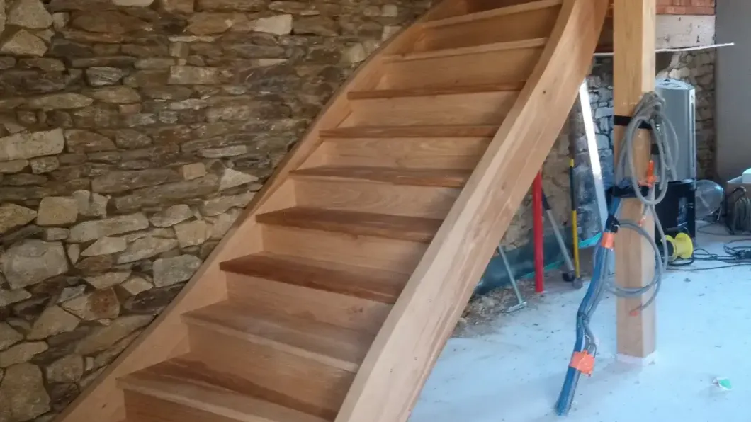 Escalier massif sur-mesure