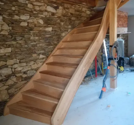 Escalier massif sur-mesure